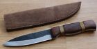 10    Fixed Blade Knife Full Tang Carbon Steel Hand Forged Barbed Wire Wood Handle