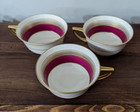 Vintage Warwick 107 3 Cup And Creamer