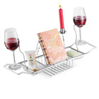 Bathtub Tray Caddy Stainless Steel - Bath Tub Caddy Rack   Organizer With Stand 