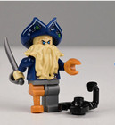 Pirates Of The Caribbean Davy Jones Custom Lego Minifigure Black Pearl 4184