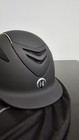 One K Defender Avance Riding Helmet Matte Black Chrome Stripe Size M New W  Bag