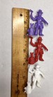 Lot Of 3 Vintage Marx   Roy Rogers   Figures Ranch Hand Cutting Wood - Recast