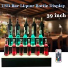 39in 3-tier 7 Color Led Bar Wine Bottle Display Back Bar Liquor Display Stand Us