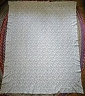 Vtg  Bobbin Leavers Lace Floral Tablecloth 65  X 82 5 