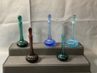 Colored Glass Perfume Bottles Handmade Blown Signed