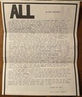 All Allroy For Prez 1988 Fan Club Merch Concert Tour Flyer   Sticker Descendents