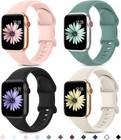 For Apple Watch Strap 38 40 42 44 45 Silicone Sport Band Straps Series 8 7 6 5 4