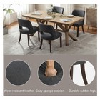 Modern Dining Chairs Set Of 2  Faux Leather Upholstered Dining Room Chair