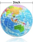 World Map Earth Globe Squeeze Foam Ball Hand Wrist Exercise Stress Relief 