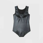 More Than Magic Girls  Size Xs  4-5  Black white Sleeveless Gymnastics Leotard 