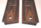 Walnut 1911 Double Diamond Boxed U s  Pistol Grips - Checkered Full Size - New