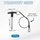 2pcs T-handle Quick Release Pin 5 16  X 2   dia X L  304 Stainless Steel