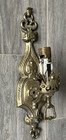 Vintage Solid Brass Wall Sconce Cast Candelabra Antique Light Fixture