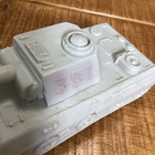 Marx Battleground desert Fox - Light Gray German  Tank - 351 Soft Plastic  2