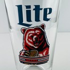 Miller Lite   Chicago Bears Official Headquarters Logo Pint Beer Glass