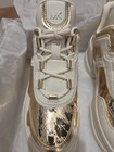 Michael Kors Olympia Trainer Mk Emb Met Leather Xs Us 7 5 M
