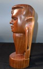 Vintage Hand Carved Wooden  Art Sculpture -pre-owned 