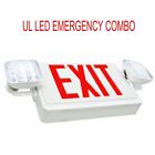 Commercial Led Exit Signs With Emergency Lights For Business  Industrial Safety