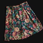 Vintage      1980s 1990s Made In Usa Cotton Floral High Waist Tailored Golf Shorts