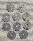 Lot Of 10 Vtg State Of Washington Sales Tax Tokens Struck Same Both Sides Errors