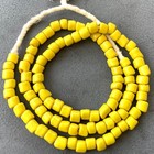 95 Fine Vintage Venetian Opaque Yellow Glass African Trade Beads 