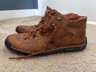 Men s 5 1978 Fashion Brown Leather Barefoot Zero Drop Shoes Lined Size 9 5
