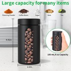 Glass Storage Jar  6 Oz   3 Pack Premium Smell Proof Visual Container With Ch   