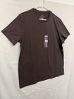 George Men s Moisture Wicking Crew Neck Short Sleeve Shirt Size M Dark Brown B43