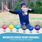 Sunnordic 6 9 Pack Plyometric Weighted Baseball Set Smooth Style  Black 