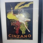 Asti Florio Cinzano Cappiello Giclee Print Framed Vintage Advertisement  14 X 11