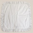 Ralph Lauren Home White Euro Pillow Sham 24 5 x24 5  100  Cotton Eyelet Ruffle