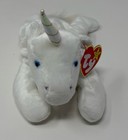 New W  Tags - Ty Beanie Babies Mystic The Unicorn Rainbow - Rare Tag Error
