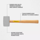 16 Oz  White Rubber Mallet