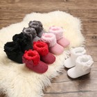 Baby Girls Boys Newborn Toddler Soft Shoes Warm Ankle Boots Fur Lined Winter