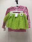 Dr Suess The Grinch Girls Outfit - Pink Green Sweatshirt   Tutu Skirt - Size 3t