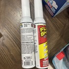 Flex Shot Black Rubber Adhesive Sealant Caulk 8 Ounce Tubes   Qty 2 Pack  