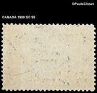 Canada 1908 Sc 99 Champlain s Home In Quebec 5   Dark Blue Mnh Og Fine
