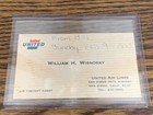 James Brown Autograph 1975 On Ua Business Card Nice  Authentic  Look            