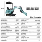 Mini Hydraulic Excavator Usa 1 4ton Farm Gasoline Mini Digger Tracked attachment