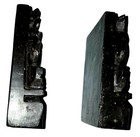 Vintage Chinese Soapstone Hand Carved Boat Bookends