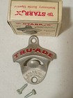 Vtg 1940 s Tru-ade Soda Starr X Wall Mounted Bottle Opener Original Box   Screws