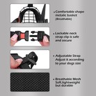 Pitbull Dog Muzzle Reflective Metal Mask Secure Wire Basket Muzzle For Large    