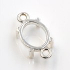 7x5mm - 18x13mm Oval Cabochon Double Dangle Mounting