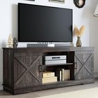 Farmhouse Tv Stand For 65 Inch Entertainment Center With Barn Door Media Console