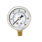 Liquid Filled Lower Mount Pressure Gauge With 1 5  Dial  0-60 Psi  1 8  Male Npt