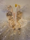 Girls Sequined Ballet Dance Tutu Dress