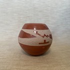 Avanyu Water Serpent Jemez Pueblo Stone Polished Pottery L Yepa