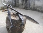 Custom Handmade Carbon Steel Blade Viking Spear Sword   Hunting Sword Camping