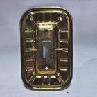 Vtg American Tack   Hardware Cast Single Light Switch Cover Plate Floral 60s