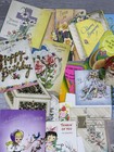 Vintage Greeting Cards Used Ephemera Scrapbook Large Lot All Occasion 